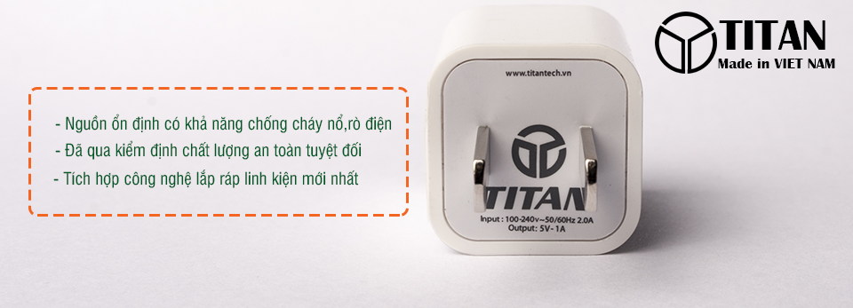 Sạc, Cable Titan iPhone chính hãng giá rẻ nhất Hà Nội