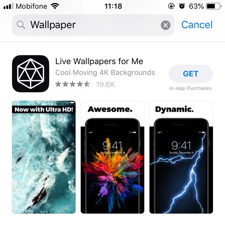 Hình nền động, Live wallpaper, hình nền điện thoại động mới nhất 2019